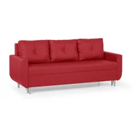 Sofy i kanapy - Kanapa sofa 3 os z funkcją spania RED czerwony - miniaturka - grafika 1