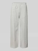 Spodnie sportowe męskie - Spodnie dresowe z zaszewką i emblematem w stylu college - miniaturka - grafika 1