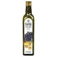 Syropy i koncentraty owocowe - Oleofarm Syrop na miodzie Czarny bez, 250ml - miniaturka - grafika 1