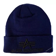 Czapki damskie - Alpha Industries Czapka 3D Beret, rep.Blue, Talla Única - miniaturka - grafika 1
