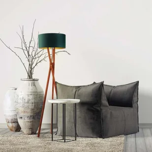 Skandynawska lampa podłogowa do czytania ELX GOLD - Lampy stojące - miniaturka - grafika 1