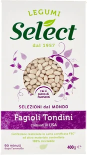 Fasola Fagioli Tondini 400g - Legumi Select - Pasztet i przetwory mięsne - miniaturka - grafika 1