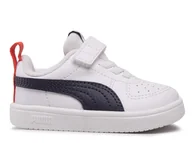 Buty dla dziewczynek - Buty dziecięce Puma 38431409 RICKIE AC+ INF Białe - miniaturka - grafika 1