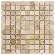 Płytki ceramiczne - Mozaika kamienna Travertine cream 25 30.5x30.5 cm - miniaturka - grafika 1