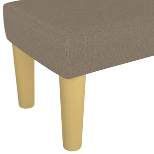 Lumarko Ławka, taupe, 100x30x30 cm, tapicerowana tkaniną - Ławki do przedpokoju - miniaturka - grafika 6