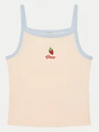Koszulki i topy damskie - Guess Top J5GI07 KCU20 Różowy Slim Fit - miniaturka - grafika 1
