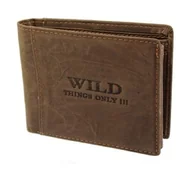 Portfele - Portfel Męski Skórzany WILD Skóra Licowa Duży Poziomy Bez Zapięcia RFID WI5501 12,5 x 10 x 2 [cm] - miniaturka - grafika 1