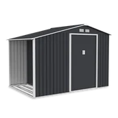 Altany ogrodowe - Domek Ogrodowy Drewutnia Madison 278X191Cm Cold Grey - Hardmaister - miniaturka - grafika 1