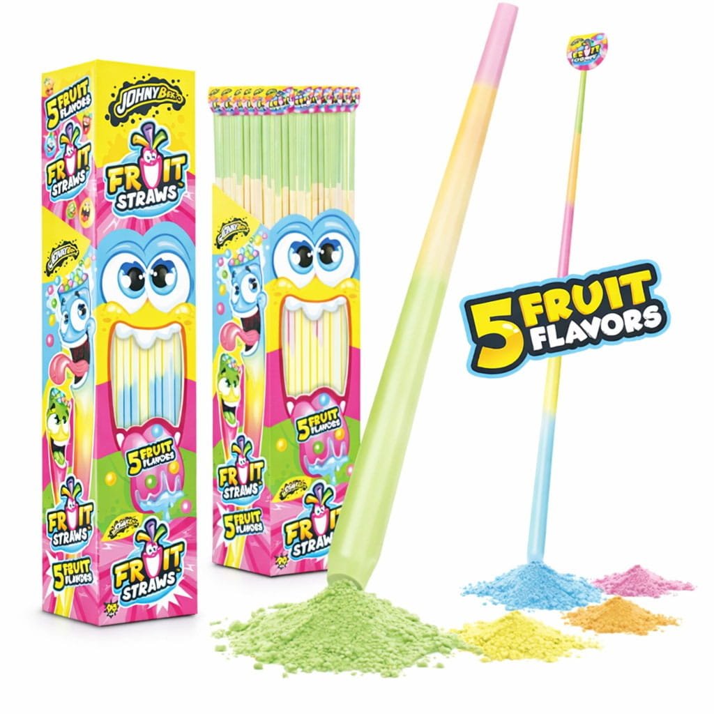 JOHNY BEE FRUIT STRAWS SŁOMKI Z ORANŻADKĄ (12G) 90 SZT