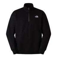 Bluzy męskie - Bluza męska The North Face Oversize 1/4 Zip Crew 0A8F24JK31 - czarna - miniaturka - grafika 1