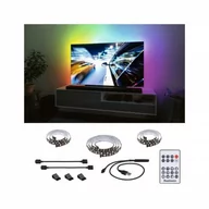 Pozostałe oświetlenie - Zestaw taśma LED TV55 cali USB + pilot Dynamic Rainbow RGB 3,5W 5V czarny - miniaturka - grafika 1