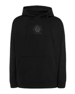 Bluzy męskie - Bluza z kapturem Znak Zodiaku Lew Minimalistyczny Styl Czarny XXL - miniaturka - grafika 1