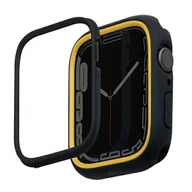 Akcesoria do smartwatchy - UNIQ etui Moduo Apple Watch Series  4/5/6/7/8/SE 40/41mm czarny-musztardowy/midnight-mustard - miniaturka - grafika 1