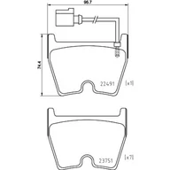 Klocki hamulcowe - Klocki hamulcowe - komplet BREMBO P 85 152X - miniaturka - grafika 1
