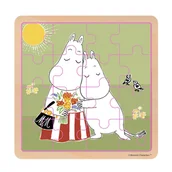 Puzzle - Drewniane Puzzle,16 el. Muminki - Przytul Mnie - miniaturka - grafika 1