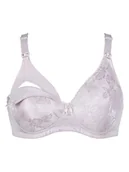 Biustonosze ciążowe - Naturana Biustonosz w kolorze jasnoróżowym do karmienia - miniaturka - grafika 1