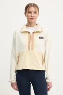Bluzy damskie - Columbia bluza polarowa Backbowl II FZ Fleece kolor żółty wzorzysta 2092163 - miniaturka - grafika 1