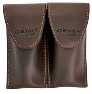 Akcesoria do instrumentów dętych - Gewa Mundstücktasche Crazy Horse Waldhorn schwarz für 2 Mundstücke 720039 - miniaturka - grafika 1