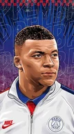Podkładki pod mysz - PODKŁADKA POD MYSZ Z Nadrukiem 22x18 cm Kylian Mbappe PSG Tekst Prezent - miniaturka - grafika 1