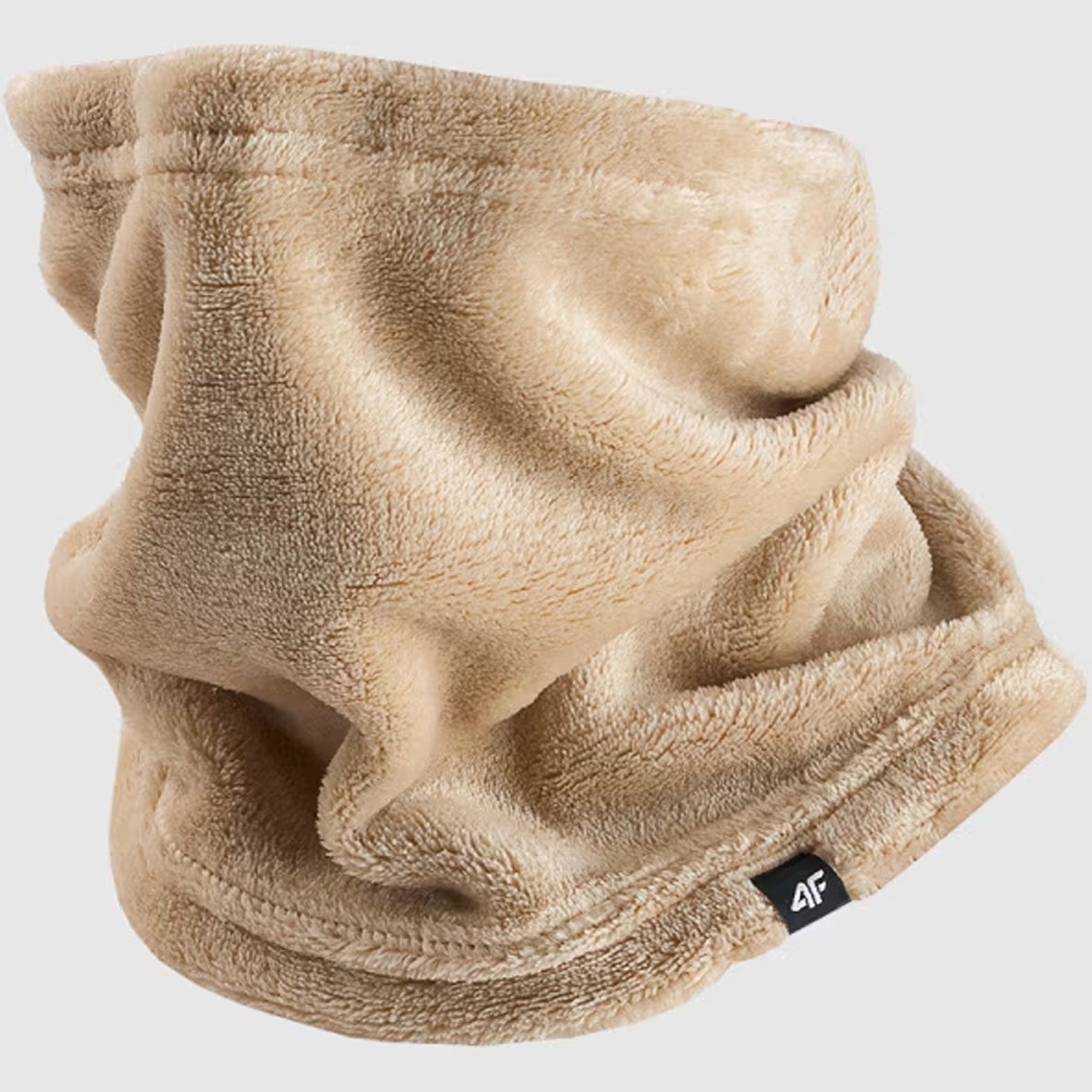 Bandana Dziecięca 4F Komin Ocieplany Pluszowy Brązowy 4FJWAW25ABDAU129 Brązowy One size