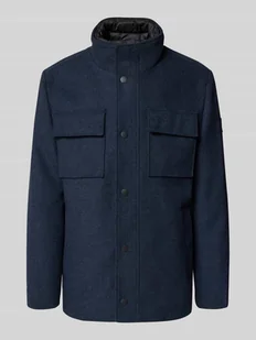 Płaszcz wełniany o kroju regular fit z mieszanki wełny z odpinanym kołnierzem wewnętrznym - Płaszcze męskie - miniaturka - grafika 1