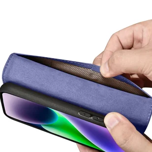 iCarer Wallet Case 2in1 etui iPhone 14 Plus skórzany pokrowiec z klapką Anti-RFID jasnofioletowy (WMI14220727-LP) - Etui i futerały do telefonów - miniaturka - grafika 10