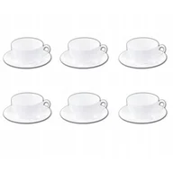 Serwisy do kawy i herbaty - Wilmax Filiżanka 100 Ml I Spodek-Zestaw 6 Szt  Wl-993002/6C - miniaturka - grafika 1