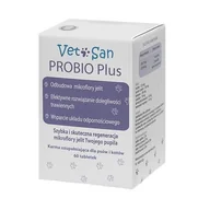 Suplementy i witaminy dla psów - Vetosan VetoSan PROBIO Plus 60 tab - miniaturka - grafika 1