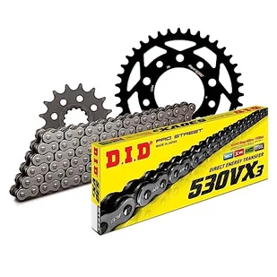 Zestaw łańcuchów DID stal 530VX3 / 120 bez końca do Honda VF C Magna 750 ccm rok prod. 1996-2000 - Części motocyklowe - miniaturka - grafika 1