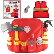 Mały majsterkowicz - Plecak z narzędziami kamizelka krótkofalówka strażak gaśnica KN645 - miniaturka - grafika 1