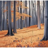 Fototapety - Fototapeta 3D Las Drzewa Brązowy Natura 250x175 cm Tapeta Do Sypialni Salonu Kuchni Na Flizelinie - miniaturka - grafika 1