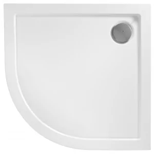 REA-K7908 Look White Brodzik półokrągły 80x80 - Brodziki prysznicowe - miniaturka - grafika 1