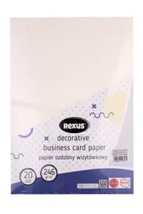 Papier wizytówkowy A4/20K kremowy Płótno - Beniamin - Szkolne artykuły papiernicze - miniaturka - grafika 1