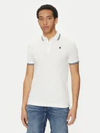 Koszulki męskie - G-Star Raw Polo Dunda D17127-5864 Biały Regular Fit - miniaturka - grafika 1