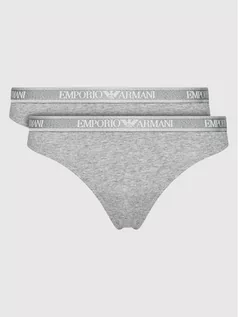 Majtki damskie - Emporio Armani Underwear Komplet 2 par fig brazylijskich 163337 1A227 00948 Szary - grafika 1