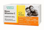 Teva OPERATIONS POLAND SP Z O.O Mono Witamina C wzmocnienie odporności 50 tabletek