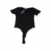 Odzież ciążowa - Heyshape Body Damskie Czarne z krótki rękaw 3XL - miniaturka - grafika 1