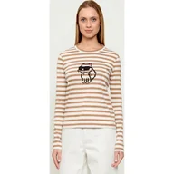 Bluzki damskie - Karl Lagerfeld Bluzka IKON Regular Fit - miniaturka - grafika 1