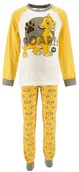 Piżamy chłopięce - Piżama dla chłopca, Disney, Król Lew, bawełna, kolor biało-żółty, rozmiar 104 cm - Sun City - miniaturka - grafika 1