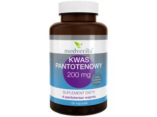 MEDVERITA Kwas Pantotenowy 500 mg (120 kapsułek) Medverita - Układ nerwowy MEDVERITA Kwas Pantotenowy 500 mg (120 kapsułek) Medverita - Układ nerwowy - miniaturka - grafika 1