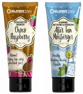 Supertan Choco Raspberry + After Tan Po Opalaniu Gratis - Balsamy i kremy do opalania - miniaturka - grafika 1