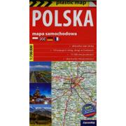 Expressmap Plastic map. Polska - mapa samochodowa (skala 1:700 000) / Dostawa za 0 zł do punktów odbioru.