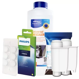 Zestaw Philips Saeco - AL-Inte+ 2szt, Uniwersalny Odkamieniacz 500ml, Philips CA6704/10 Tabletki Czyszczące - Akcesoria i części do ekspresów do kawy - miniaturka - grafika 1