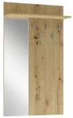 Wieszaki i stojaki - Ścienny wieszak z lustrem dąb artisan M0-N34 - miniaturka - grafika 1
