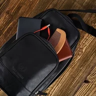 Plecaki - Zestaw męski PAOLO PERUZZI czarny ZUP-66-BL - miniaturka - grafika 1