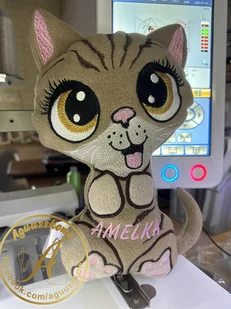 Haftowana Maskotka Kot Personalizacja -059 - Maskotki i pluszaki - miniaturka - grafika 1