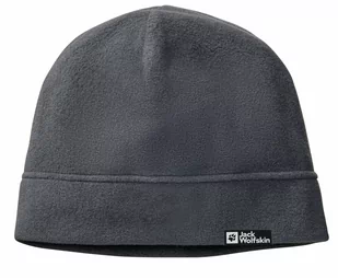 Czapka polarowa Jack Wolfskin KASKADEN BEANIE ebony - ONE SIZE - Czapki męskie - miniaturka - grafika 1