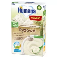 Kaszki dla dzieci - Humana 100% Organic Kaszka bezmleczna ryżowa po 4 m-cu - miniaturka - grafika 1