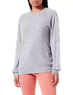 Swetry damskie - KARL LAGERFELD Sweter damski unisex Cashmere, szary melanż, XS - grafika 1