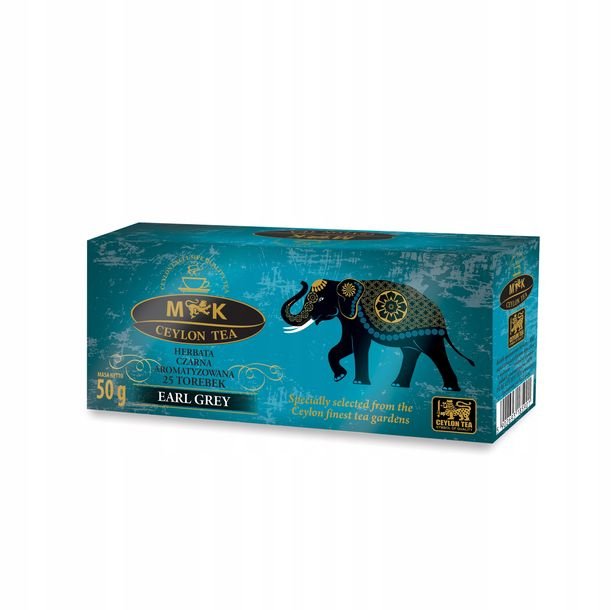 Herbata czarna aromatyzowana EARL GREY o smaku bergamotki 50g (25 t)